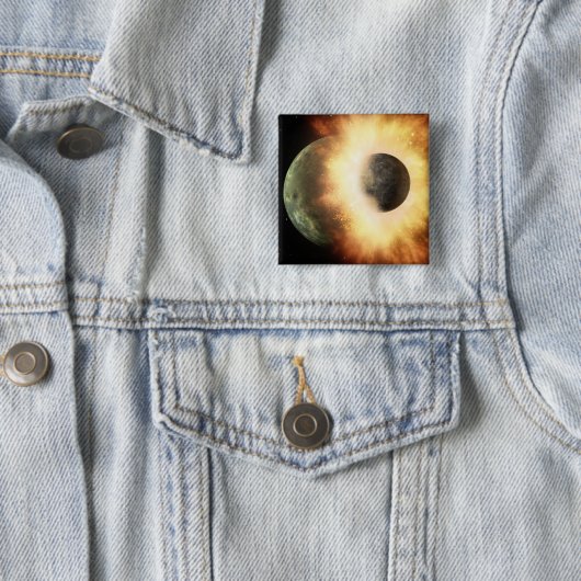 Künstlerisches Konzept eines himmlischen Körpers Button (Beispiel)