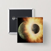 Künstlerisches Konzept eines himmlischen Körpers Button (Vorne & Hinten)