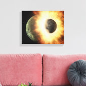 Künstlerisches Konzept eines himmlischen Körpers Leinwanddruck (Insitu (Wohnzimmer))