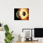 Künstlerisches Konzept eines himmlischen Körpers Poster (Heimbüro)