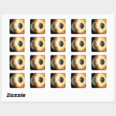 Künstlerisches Konzept eines himmlischen Körpers Quadratischer Aufkleber (Blatt)