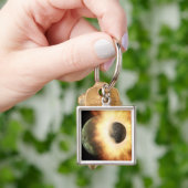 Künstlerisches Konzept eines himmlischen Körpers Schlüsselanhänger (Hand)