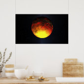 Künstlerisches Konzept von Kepler-10b Poster (Küche)