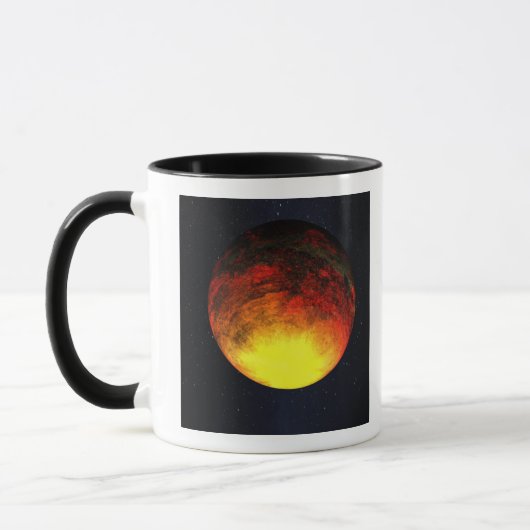 Künstlerisches Konzept von Kepler-10b Tasse (Links)