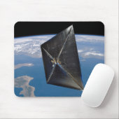 Künstlerisches Konzept von NanoSail-D im Weltraum Mousepad (Mit Mouse)
