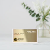 Künstlerisches kreatives in die hellen visitenkarte (Stehend Vorderseite)