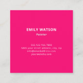 Künstlerisches Kunstwerk Kunst-Studio Telefonnummerkarte (Rückseite)