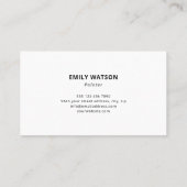 Künstlerisches Kunstwerk Kunst-Studio Visitenkarte (Rückseite)