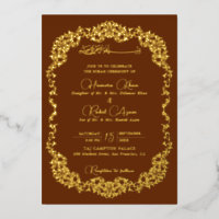 Künstlerisches Kupfer-Gold-Blumen-Paisley-Muslim-H
