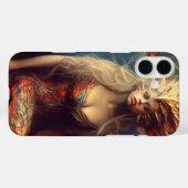 Künstlerisches Lady Phone Case (Rückseite (Horizontal))