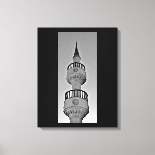 Künstlerisches Minaret Leinwanddruck (Vorderseite)