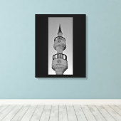Künstlerisches Minaret Leinwanddruck (Insitu (Holzboden))