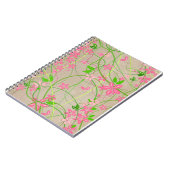 Künstlerisches mit Blumennotizbuch Notizblock (Linke Seite)