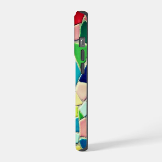 Künstlerisches Mosaik iPhone Hülle (Linke Seite)