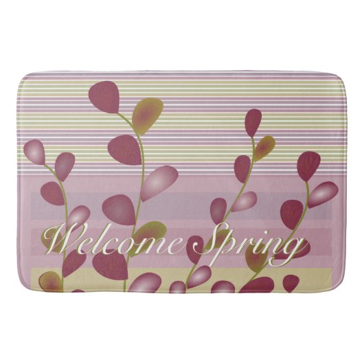 Künstlerisches Muster mit Buds Badematte (Vorderseite)