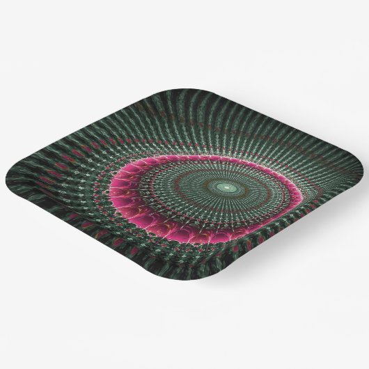 Künstlerisches Muster Pappteller (Gewinkelt)