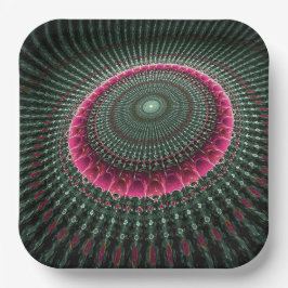 Künstlerisches Muster Pappteller