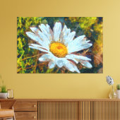 Künstlerisches Nah Up a Marguerite Daisy Blume Leinwanddruck (Insitu (Wohnzimmer))