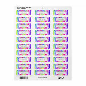 Künstlerisches Neon-Regenbogen-Gefärbte Krawatte W (Vorne)