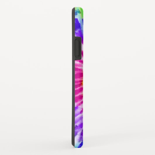 Künstlerisches Neon-Regenbogen-Gefärbte Krawatte W Case-Mate iPhone Hülle (Hinten/Rechts)