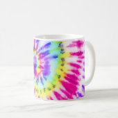 Künstlerisches Neon-Regenbogen-Gefärbte Krawatte W Kaffeetasse (VorderseiteRechts)