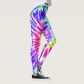 Künstlerisches Neon-Regenbogen-Gefärbte Krawatte W Leggings (Rechts)