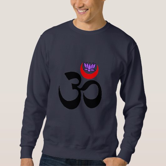 Künstlerisches Om - Yoga Sweatshirt (Vorderseite)