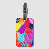 Künstlerisches Paint Design Gepäckanhänger (Vorderseite Vertikal)