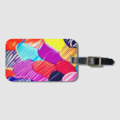 Künstlerisches Paint Design Gepäckanhänger (Vorderseite (Horizontal))