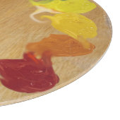 Künstlerisches Palette Farbrad Schneidebrett (Ecke)