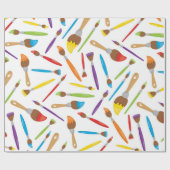 Künstlerisches Papier zum Umwickeln von Pinselspit Geschenkpapier (Flach)