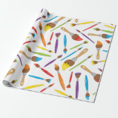 Künstlerisches Papier zum Umwickeln von Pinselspit Geschenkpapier (Ungerollt)