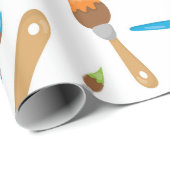 Künstlerisches Papier zum Umwickeln von Pinselspit Geschenkpapier (Rolleneckpunkt)