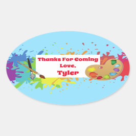 Künstlerisches Party Vielen Dank, Sticker