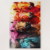 Künstlerisches Pferd Puzzle (Vertikal)