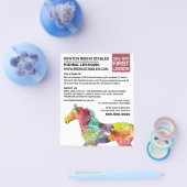 Künstlerisches Pferd, Reitlehrer, Akademie Flyer (Einzeln)