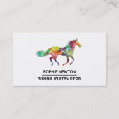 Künstlerisches Pferd, Reitlehrer, Akademie Visitenkarte (Vorderseite)