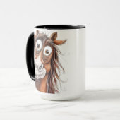Künstlerisches Pferd Tasse (Vorderseite Links)