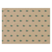 Künstlerisches Pine Tree Wasserfarbenes Muster Wei Tischdecke (Vorderseite (Horizontal))