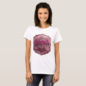 Künstlerisches Pink BRONX NYC Statement T-Shirt (Vorne ganz)