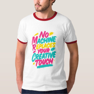 Künstlerisches Pinsel-Lettering T-Shirt –