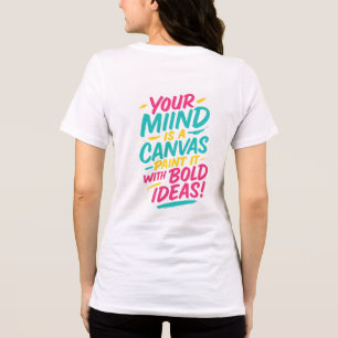 Künstlerisches Pinsel-Lettering-T-Shirt – Tri-Blend Shirt