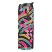 Künstlerisches Pinselstrichmuster Thermosbecher (Nach links gedreht)