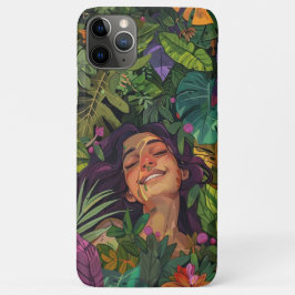 Künstlerisches Portrait Girl Bold Bright Schwarz Case-Mate iPhone Hülle