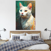 Künstlerisches Portrait Khao Manee Vibrant Ölgemäl Leinwanddruck (Insitu (Schlafzimmer))