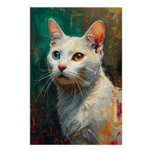 Künstlerisches Portrait Khao Manee Vibrant Ölgemäl Poster