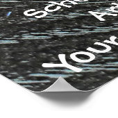 Künstlerisches Poster mit Farbstift (Ecke)