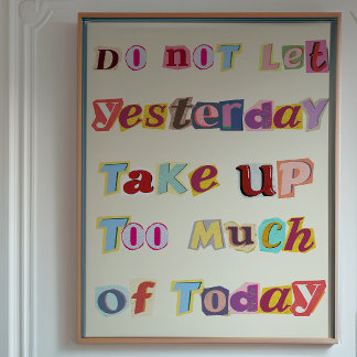 Künstlerisches Poster mit Inspiration