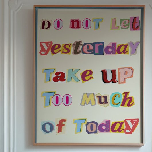 Künstlerisches Poster mit Inspiration