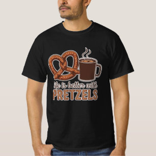 Künstlerisches Pretzel-thematisches Kunstwerk für T-Shirt